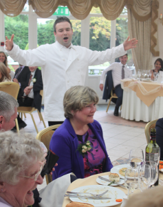 Tenor singing waiter hire